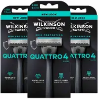 Wilkinson 3x Quattro Scheersysteem + Navulmesjes