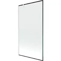 Mexen Next enkelvoudige douchewand 100 x 150 , zwart frame, wit - 895-100-000-00-70-20