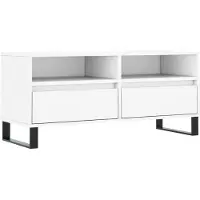 Syfax Tv-meubel 100x34,5x44,5 cm bewerkt hout wit
