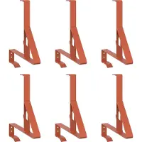 vidaXL Sneeuwbeschermingssteun Rood 29,5 x 3 x 34,5 cm Staal
