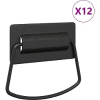 Syfax Kast Handvatten 12 st Zwart 85 x 45 mm Metaal