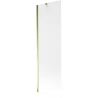 Mexen Next badwand vouwdeur 1-delig 60 x 150 , ijsglas, goud - 895-060-000-00-30-50