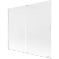 Mexen Velar 2-delige verschuifbare badwand 180 x 150 cm, ijs, wit - 896-180-000-31-20