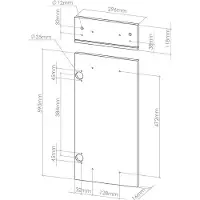Vicco R-Line Keukenfront – 29.6 x 70.8 cm meubelfront voor de lade-onderkast Rood
