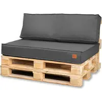 Blomster Outdoor - Tuinkussens Set voor Palletmeubels - Waterafstotend - Europallet - 120x80x15 cm