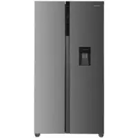 Heinner HSBS-HM439NFINVXWDD American Side-by-Side Koelkast met Waterdispenser 439 L – Smart-functie – ECO-functie – Deur-alarm – RVS – 5 Jaar Garantie