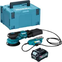 Makita BO 001 CGD101 Accuschuurmachine 40 V max. 125 mm 5,0 mm slag Borstelloos + 1x accu 2,5 Ah + Makpac - zonder lader