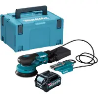 Makita BO 003 CGD101 Accuschuurmachine 40 V max. 125 mm 3,0 mm slag Borstelloos + 1x accu 2,5 Ah + Makpac - zonder lader