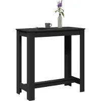 Prolenta Maison Exclusive - Bartafel, zwart, 102x50x103,5 cm, materiaal: houtvezel