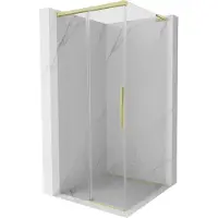Mexen Rox L schuifdouchecabine 95 x 95 , transparant, goud geborsteld - 8C2L-095-095-55-00