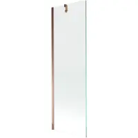Mexen Next badscherm 1-delig 60 x 150 , transparant, roze goud - 895-060-000-00-00-60