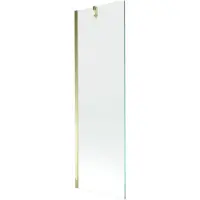 Mexen Next badwandparaván 1-deurs 60 x 150 , transparant, goud - 895-060-000-00-00-50