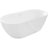 Mexen Roxy vrijstaande badkuip 170 x 80 , wit, witte overloop - 51201708000-20