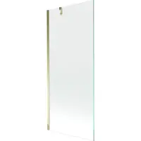 Mexen Next badwand 1-delig 80 x 150 , transparant, goud - 895-080-000-00-00-50