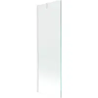 Mexen Next badwand paravent 1-delig 60 x 150 , transparant, wit - 895-060-000-00-00-20