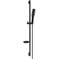 Mexen DS49 schuifbare doucheset, zwart - 785494583-75