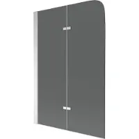 Mexen Felix badwand tweedelig 80 x 140 , grafiet, chroom - 890-080-002-01-40
