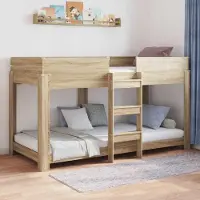 Prolenta Maison Exclusive - Stapelbed voor kinderen, Sonoma-eikenhout, 80 x 200 cm, houtvezel