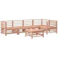 vidaXL 6-delige Loungeset massief douglashout