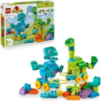 LEGO DUPLO Mijn Stad 10451, Dinosaurus op wielen, 3-in-1, educatief speelgoed voor kinderen vanaf 3 jaar, 108 onderdelen