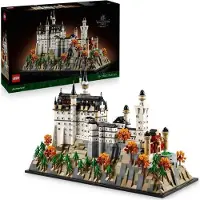 LEGO Architecture 21063, Kasteel Neuschwanstein, bouwset voor volwassenen, 3455 onderdelen, modelbouwspeelgoed