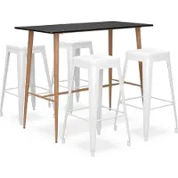 Syfax 5-delige Barset zwart en wit