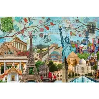Ravensburger Puzzel met 5000 stukjes, wereldmonumenten, postkaartmotief, , geschikt voor volwassenen en kinderen vanaf 14 jaar