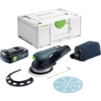 Festool ETSC 2 150-Basic accu excenterschuurmachine 18 V 150 mm borstelloos + 1x accu 3.0 Ah + systainer - zonder oplader