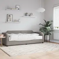 Prolenta Maison Exclusive - Dagbed met matras, taupekleurig, 80x200 cm, stof