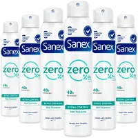 Sanex 6x Deodorant Spray Zero% Extra Control 200 ml