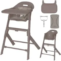 Lionelo Beny – Hoge Kinderstoel 6–36 Maanden – 3-puntsgordel – Verstelbaar Dienblad & Voetsteun – Wasbare Inleg – Compact & Lichtgewicht