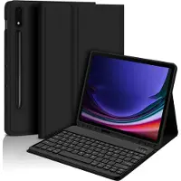 INF Bluetooth-toetsenbordhoes + Toetsenbord Compatibel met Samsung Galaxy Tab A9+ 2023 (11 inch) - Zwart