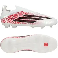 Adidas F50 Elite Laceless FG Lamine Yamal - Wit/Zwart/Helder rood Kids
