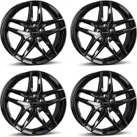BORBET 4 velgen, model Z, 8.0x18 inch, ET43, 5x112 steek, geschikt voor Mercedes E-klasse en EQA, aluminium velgen