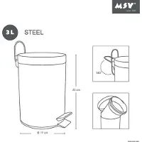 MSV Pedaalemmer Mat Zwart 3