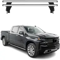 Menabo dakdrager basissteun voor Chevrolet Silverado 2019-2025, ABE, aluminium, zilver, 2 stuks