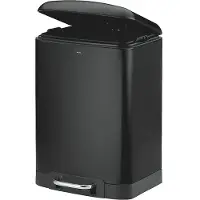 kela Afvalemmer, RVS, Zwart, 12 L - | Davino