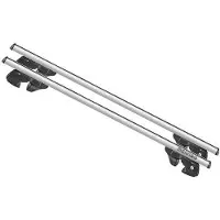 Menabo Sherman Silver XL | Dakkofferhouder voor Nissan - Quest 2012-2016 - Aluminium - Lengte 135 cm - Draagvermogen 90 kg - Set van 2
