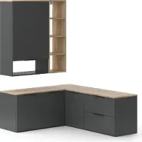 Vicco Wandmeubel Wido Antraciet 5 delen, Model 49805