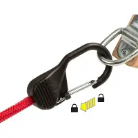 Nite Ize Nite-Ize Bungee Karabijnhaak Slidelock Rood S