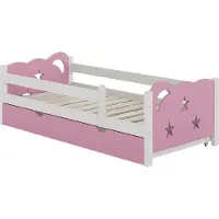 VitaliSpa Kinderbed Jessica Roze 80x160 cm met lade, zonder matras, Model 40319