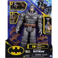 Batman Batman, 30 cm Deluxe actiefiguur met slag- en werpfunctie (inclusief 5 accessoires, licht- en geluidseffecten)