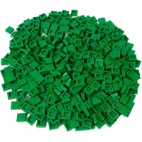 LEGO 1x1 platte, groen - 3070b, NIEUW! Aantal: 50 stuks