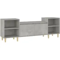 Syfax Tv-meubel 160x35x55 cm bewerkt hout betongrijs