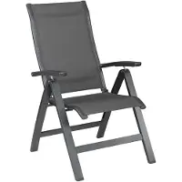 Kettler Altura multifunctionele fauteuil aluminium/antraciet 2 stuks