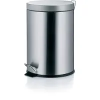 kela Prullenbak Torre Pedaal 3L Silver Matt