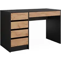 Vicco Kaptafel Sherry Antraciet/Goudkleurig Eiken 120 x 75 cm zonder spiegel, Model 52021