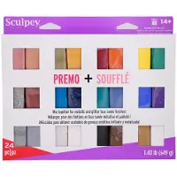 SCULPEY Set van 24 stukjes polymeerklei, elk 28 gram