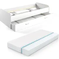 VitaliSpa Enzo Kinderbed – 90x200 cm met matras Wit