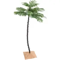 The Living Store Kunstpalm met 88 LED's, warm wit licht, 150 cm